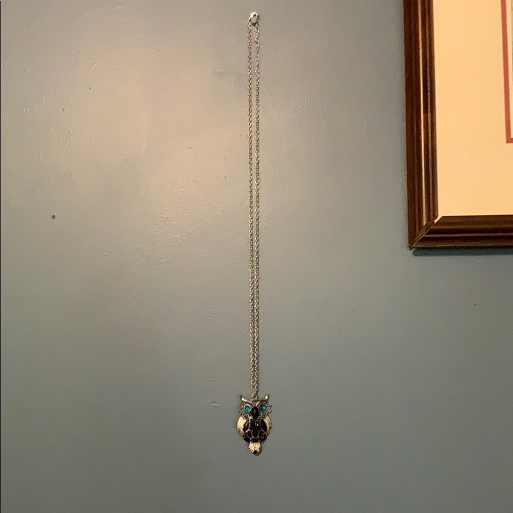 Long owl necklace